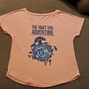 Disney Pixar Animal Kingdom Epic Adventure T-Shirt-  Orange/Peach SZ: Medium